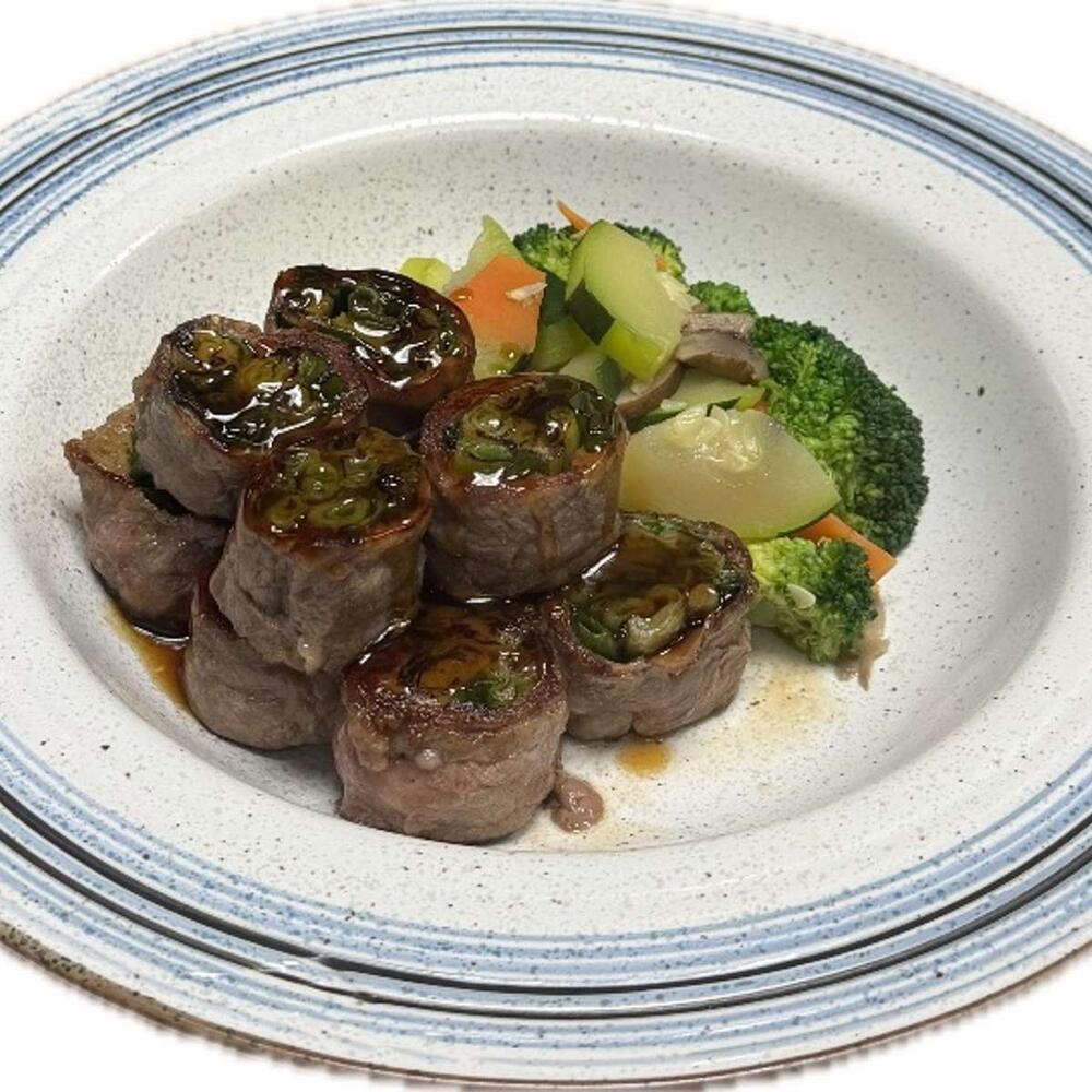 Beef Negimaki Teriyaki