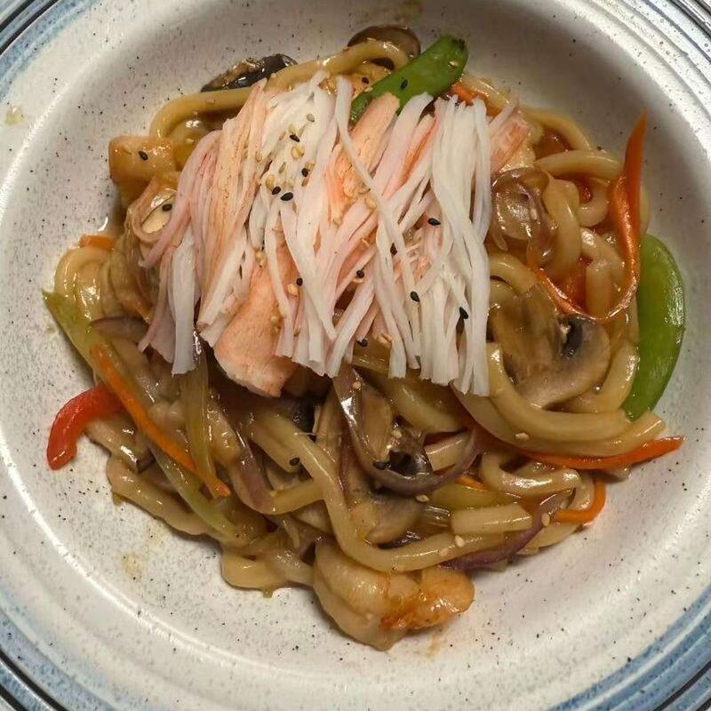 Seafood Yaki Udon